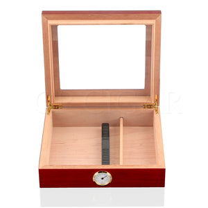 GALINER Luxury Cigar Humidor w/ Hygrometer Humidifier