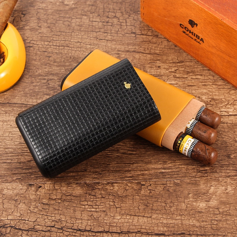 COHIBA Leather Cigar Case w/ Gift Box